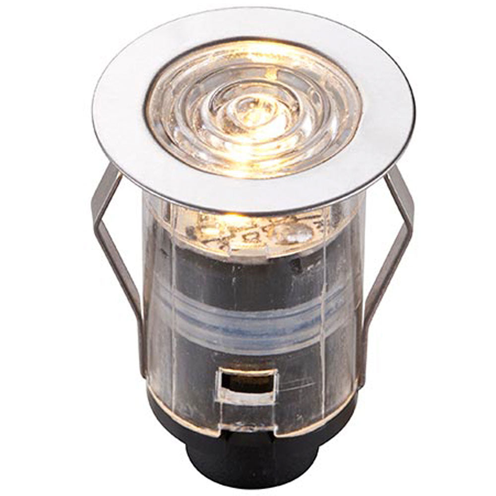 thumbnail image 2 of First Choice Lighting 10-Pack 30mm Square Blue LED Decking / Ground / Plinth Lights - IP67 Stainless Steel 2 of 6
