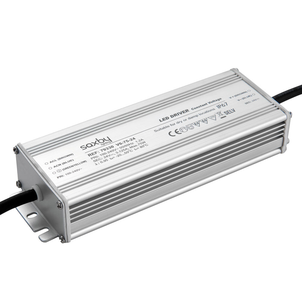 75 Watt LED Driver (Constant Voltage) 24V (IP67) | 79330