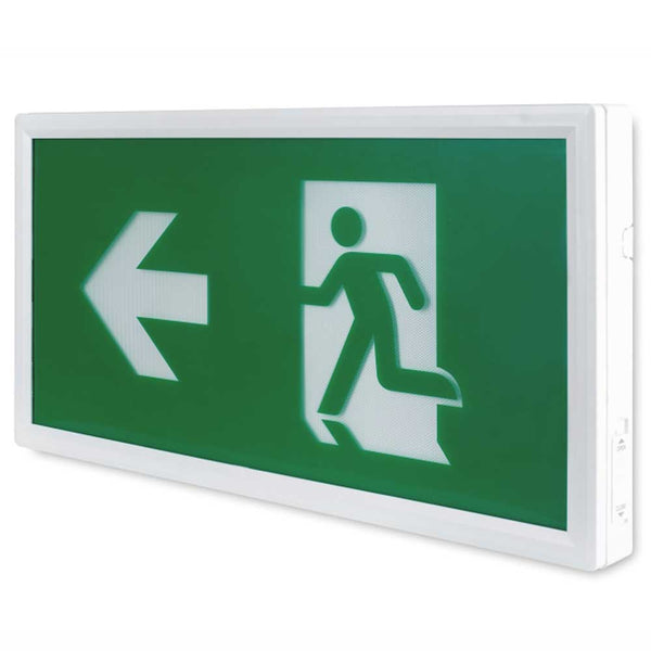 LED Emergency Slimline Illuminated Exit Sign Box (with Legend Kit)