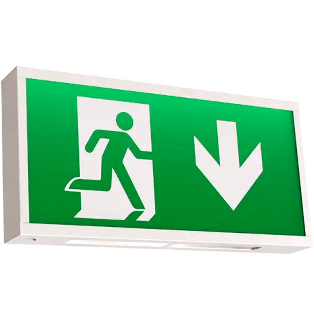 Exit Shop Box LED Emergency Illuminated Exit Box (3 Hour Maintained) Lithium Battery