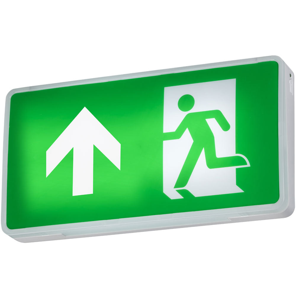 4 Watt LED Emergency Illuminated Exit Sign Box - Self Test | EMRNST
