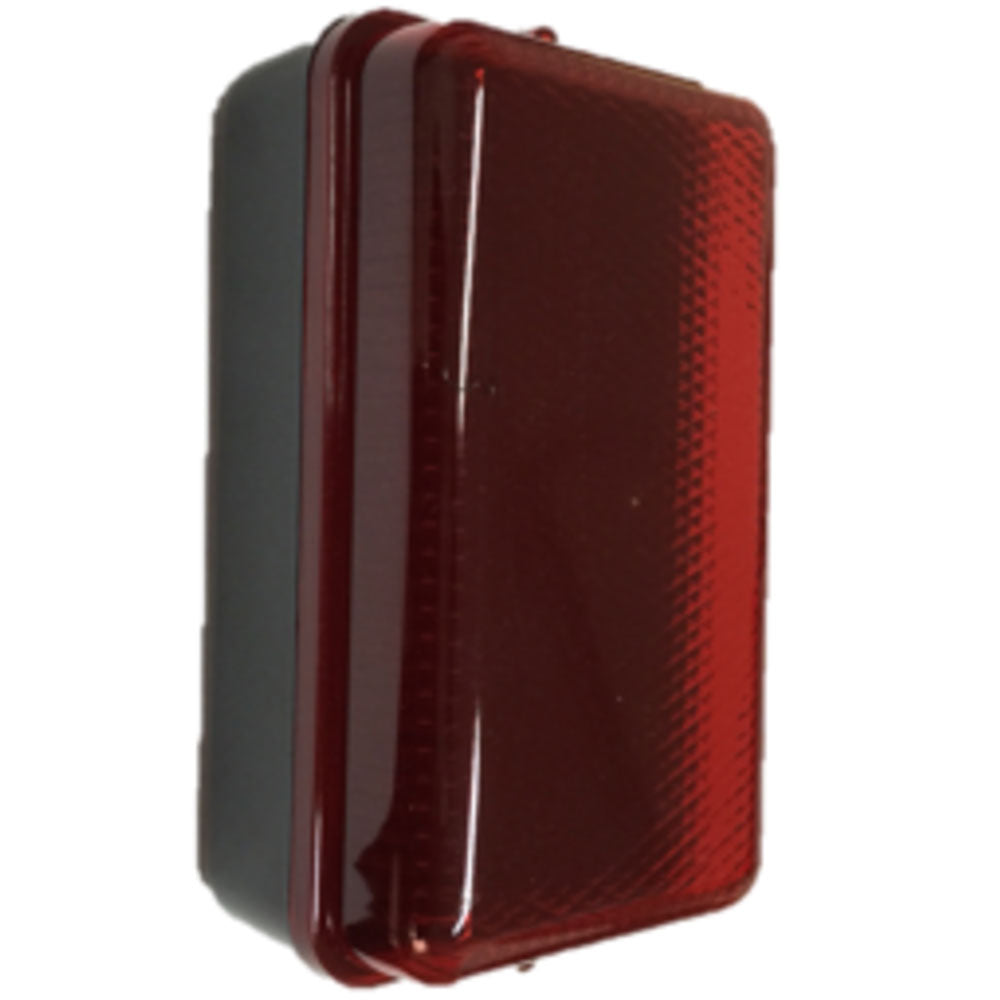 5 Watt LED Black Amenity Bulkhead - Red Diffuser (IP54) | AMLEDR