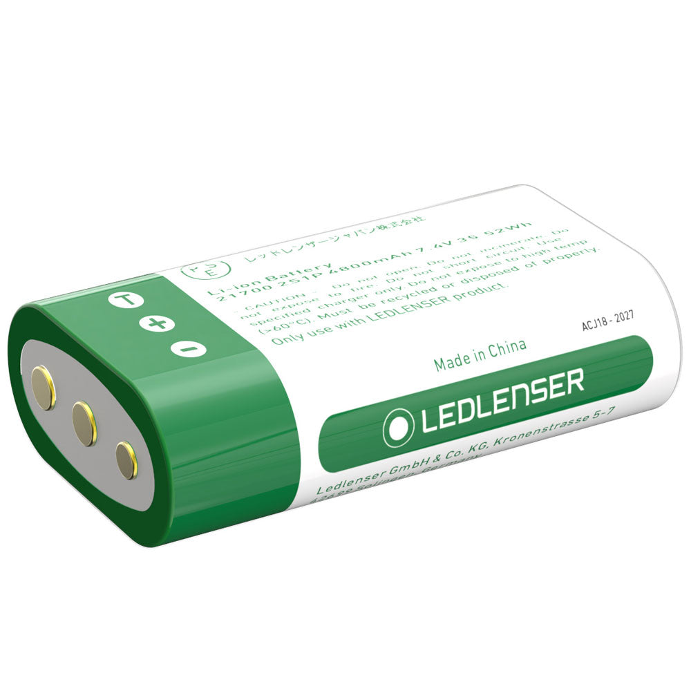 Overleve salut hår LedLenser 2x21700 7.4V 4800mAH Li-ion Rechargeable Battery | 502310