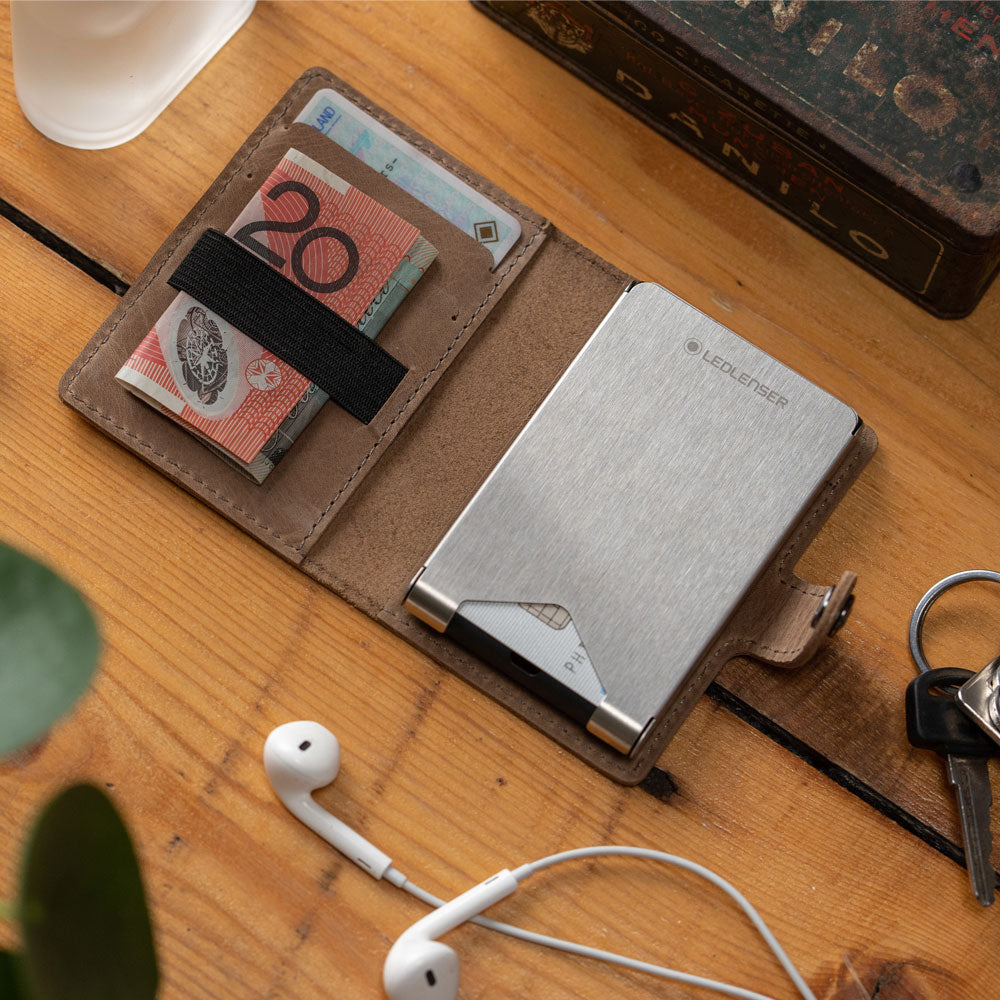 Led Wallet Ledlenser Lite Wallet (With RFID Protection) - Taupe Grey | 502401